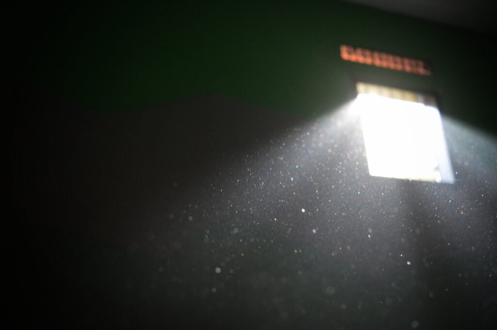 sunshine from the window in the morning