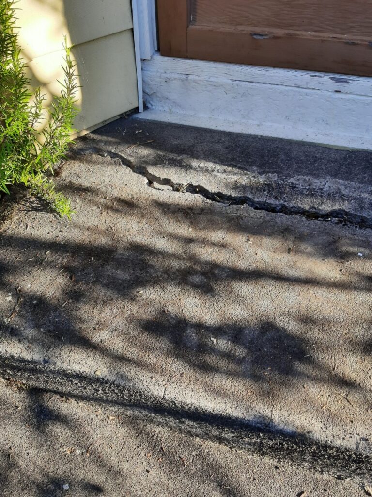 Concrete Repair in Portland, OR before